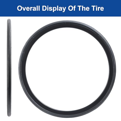 27x1 1/4 Road Bike Tire and Inner Tube with Tire Levers - Durable Commuter Set