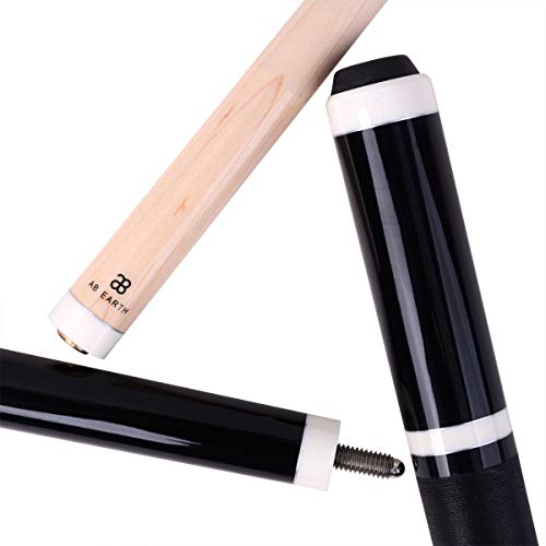 Heavy 3-Piece Jump Break Cue 28oz with Black Finish - Billiard Cue for Pool & Snooker