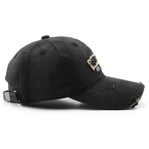 New York Hat Vintage Washed Cotton Baseball Cap Soft Sun Hat for Men and Women (Brown)