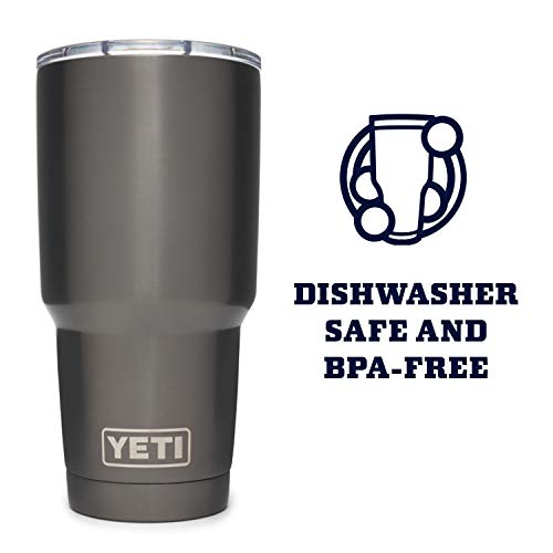 Graphite YETI Rambler 30 oz Stainless Steel Vacuum Insulated Tumbler with MagSlider Lid