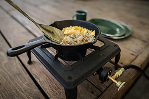 Stansport Cast Iron Portable Camping Stove - Single Burner, 15000 BTU Outdoor Cooktop