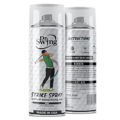 Golf Impact Spray for Club Face - 2 Pack, Quick Dry, Easy Wipe