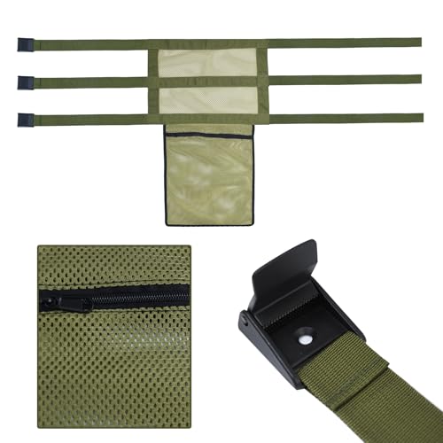 Tree Stand Seat Replacement Mesh with Pocket - 16x12 Inch, Green, 2 Pack