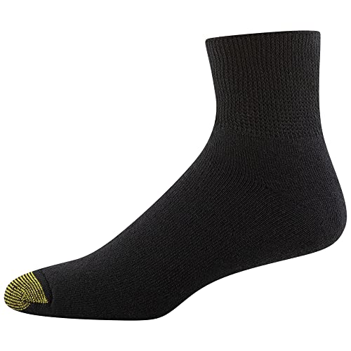 X-Large Black Men's Non-Binding Quarter Socks 3-Pair Set | Bamboo & Odor-Resistant