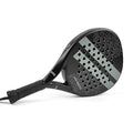 Gray Carbon Fiber Padel Racket with EVA Memory Foam Core Lightweight