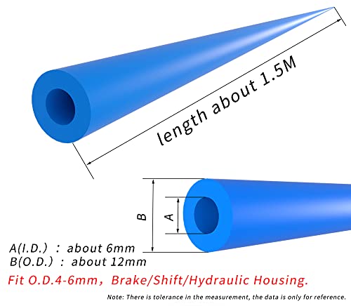 Bike Cable Housing Damper Foam Sleeve 6mm Inner Diameter Sound Absorbing