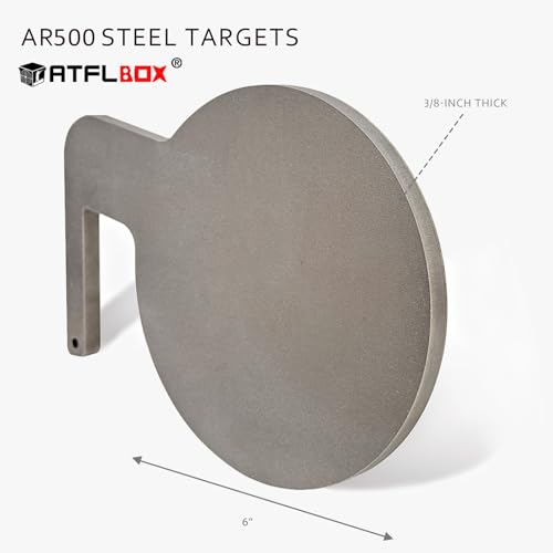 Steel Dueling Tree Targets Set - AR500 3/8 Inch Thick Shooting Targets for Training and Competition