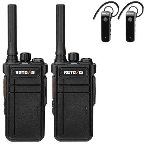 Retevis RB37 Bluetooth Two-Way Radio with Wireless Earpiece 2-Pack - Business Walkie Talkies