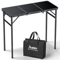 Anbte 3ft Tri-Fold Camping Table Black - Adjustable Height up to 29.5", 35" x 16"