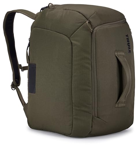 Thule RoundTrip 45L Deep Khaki Boot Backpack with Storage & Padded Goggle Compartment