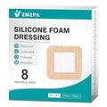 8Pcs Waterproof Silicone Foam Dressings 4x4 Inch for Wound Care - Bed Sore Patches