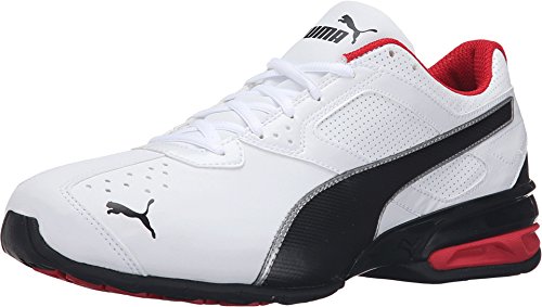 Men's PUMA Tazon 6 FM Sneakers - White Black Silver 10.5