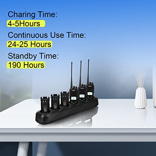6-Way Walkie Talkie Charger Station for FPCN10A Radios - Multi-Unit Power Dock