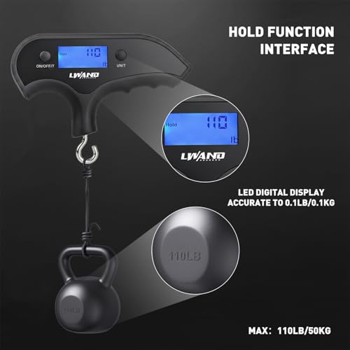 LWANO Digital Bow Scale 110lbs/50kg for Archery & Bow Tuning