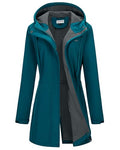 Women's 33,000ft Softshell Hooded Jacket XL Modern Blue Waterproof Fleece Lined Raincoat