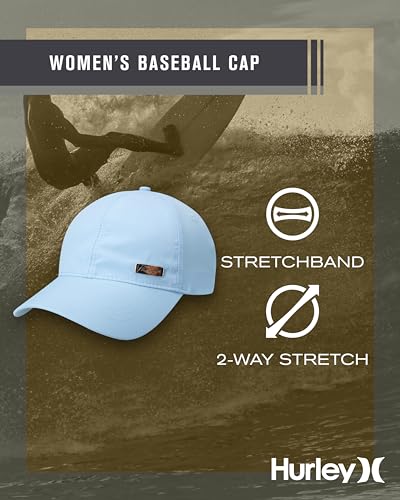 Hurley Women's Snap-Back Curved Brim Trucker Baseball Cap - One Size Aura