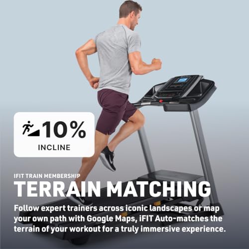 NordicTrack T6.5S Treadmill Console for Home Workout - Black, Foldable & iFIT Compatible