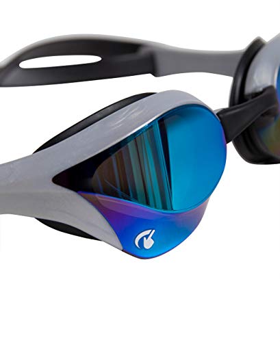 Arena Unisex Cobra Ultra Swipe Mirror Swimming Goggles Anti-Fog Blue Silver