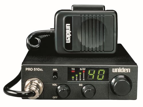 Uniden PRO510XL 40-Channel CB Radio - Compact, Backlit LCD, Public Address, 7W, One Size