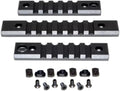 PRESMA Picatinny Rail Section Kit - M-LOK to Picatinny Adapter, 3-Piece Set in Black
