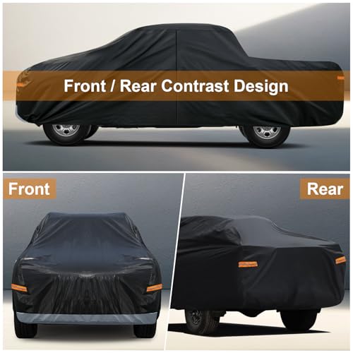 Kayme Heavy Duty Truck Cover for Dodge Ram 1500 Crew Cab Short Bed (2009-2025) PE-Black