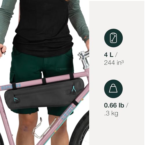 Osprey Escapist Bike Frame Bag Small Black - Water-Resistant Cycling Storage