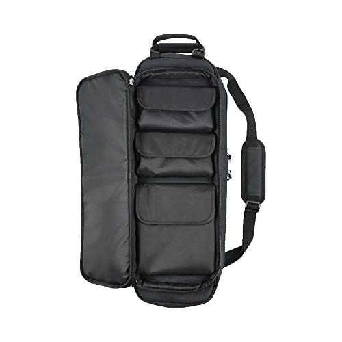 Takedown Gun Bag with MOLLE Locking Compartments Padded Handles Black