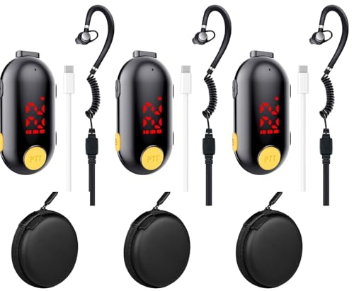 Mini Walkie Talkies for Adults 3-Pack Ultra Compact Portable Two-Way Radios