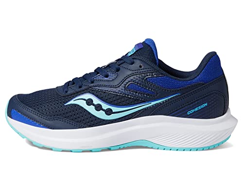 Saucony Cohesion 16 Running Shoes for Men - Night and Aqua Variation