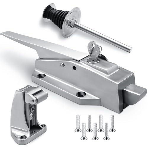 High Base Walk-In Cooler Latch Handle Kit with 304 Stainless Steel & Emergency Release - Darella