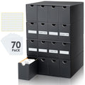 Trading Card Storage Box Organizer 4 Row Black - 16 Small Compartments
