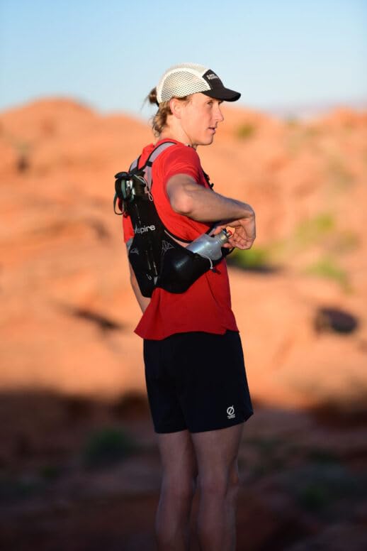 Ultraspire Momentum 2.0 Running Race Vest Black/Red Small with 2 ULTRAFLASK 550