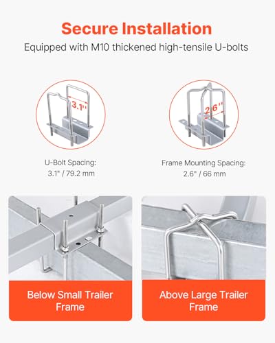 60-Inch LED Light Boat Trailer Guide Poles - Adjustable, Heavy-Duty Steel, Ski & Sailboat Trailer Guide with Shock Absorbing Cushions