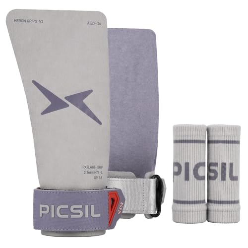 PICSIL Heron Grips Hybrid Use with or Without Chalk - Fog / G+ Variation