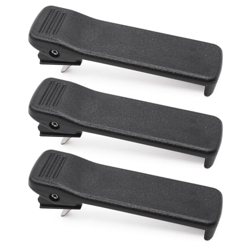 3 Pack Belt Clips for Motorola Two-Way Radios - Heavy Duty Locking