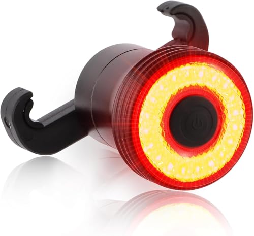 Smart Bike Tail Light with Brake Sensing Auto On/Off USB Rechargeable Waterproof