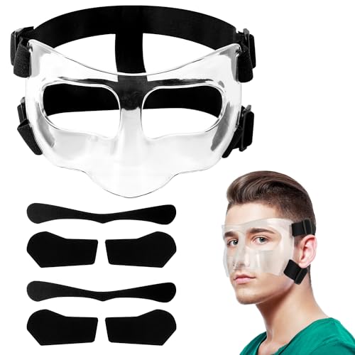 Nose Guard for Broken Nose - Adjustable Face Shield Mask with Pads - Nasal Mask