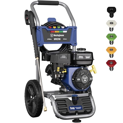 Westinghouse WPX2700 2700 PSI Gas Pressure Washer with 2.3 GPM, Nozzle Set & Soap Tank