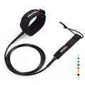 Abahub 10ft Surfboard Leash with Black Straight Legrope & 7mm Cord