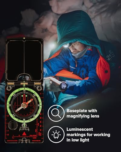 SUUNTO MC-2 Compass with USGS UTM Scales for Professional & Hiking Navigation