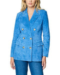 Women's Oversized Blazer with Pockets - Luxury Stylish Coat, Small / Riviera