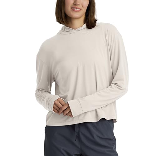 Free Fly Women's Elevate Lightweight Hoodie - Small Heather Birch