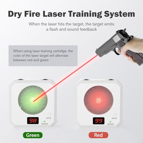 VSTRANICS T1353-9mm Laser Training Cartridge Dry Fire Target System