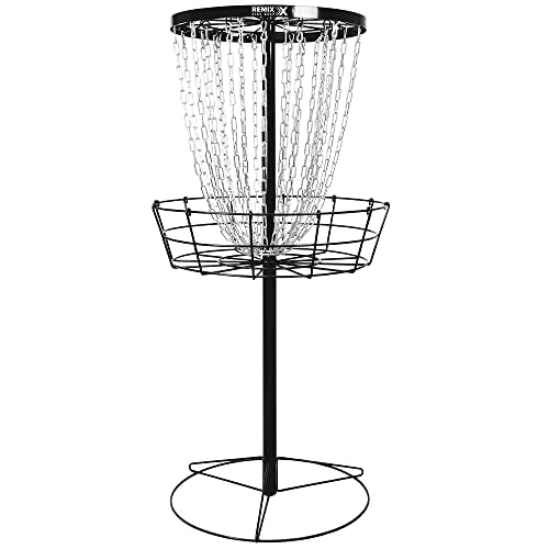 Disc Golf Practice Basket - Remix Deluxe 24-Chain, Black / 24-Cha Variation