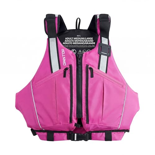 Pink Adult Swim Vest with Unrestricted Arm Movement & Large Pockets - Extra-Large XX-Large