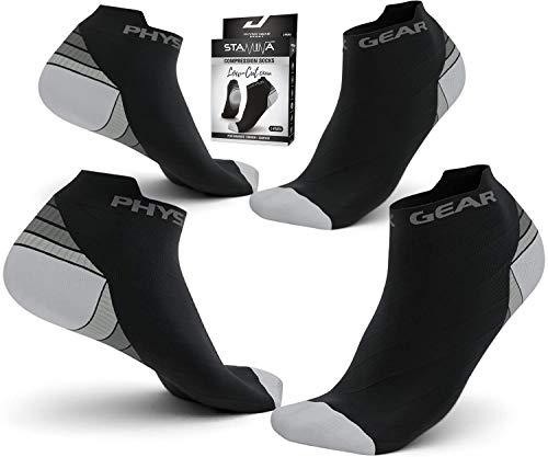 Large X-Large Compression Socks for Men & Women - Ankle Support with Arch