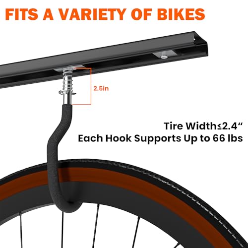 Ceiling Bike Rack for Garage Indoor Storage - Fixed Bracket by Ultrawall