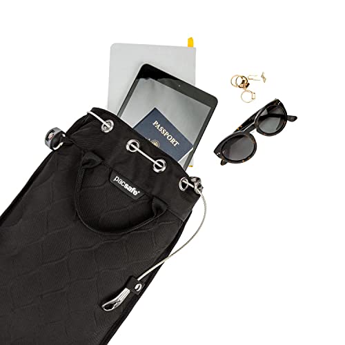 Pacsafe TravelSafe Gii 5L Portable Safe Black - Secure Lockable Travel Security Bag