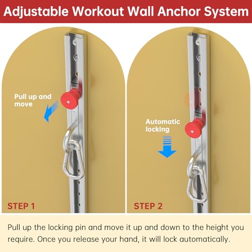 1 Pack Resistance Bands Wall Anchor Exercise Equipment Platform Base 40 Inch Adjustable
