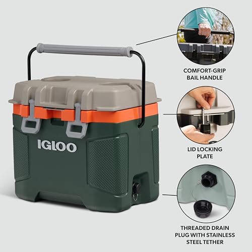 Igloo Trailmate Cooler 25 Qt Insulated Hard Shell Ice Chest - Sportsman Variant